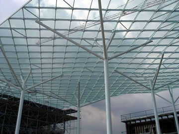 Construction of Exhibition Halls in Milan, Italy 