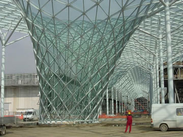 Construction of Exhibition Halls in Milan, Italy 